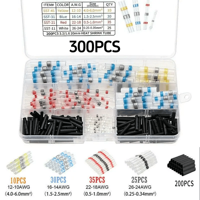 🔥49% OFF today ONLY🔥50K+ SOLD!🛡️300PCS WATERPROOF SOLDER WIRE CONNECTOR KIT