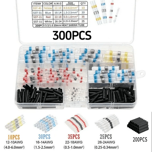 🔥49% OFF today ONLY🔥50K+ SOLD!🛡️300PCS WATERPROOF SOLDER WIRE CONNECTOR KIT