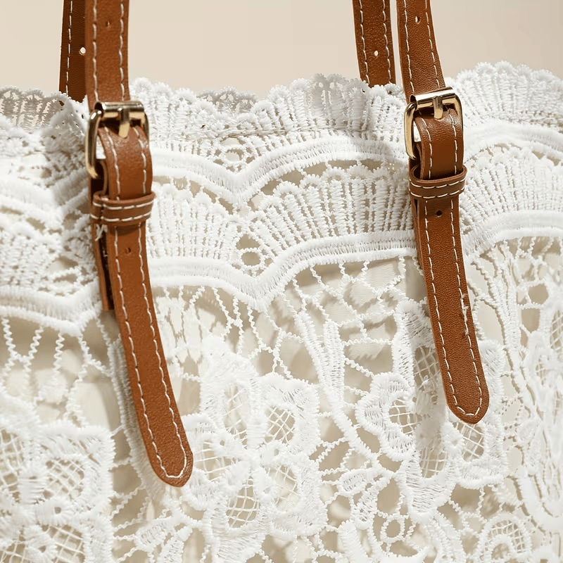 Vintage Lace Shoulder Bag – Elegant Crossbody Purse for Every Occasion 👜🤍