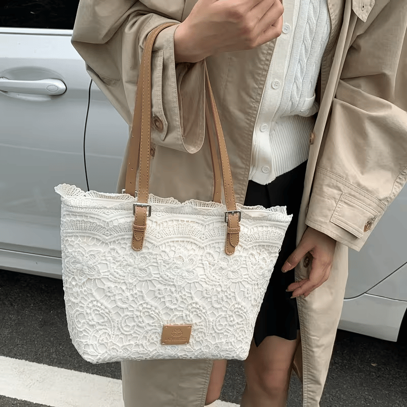 Vintage Lace Shoulder Bag – Elegant Crossbody Purse for Every Occasion 👜🤍