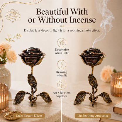 🔥LAST DAY 50% OFF - 🌹💕Vintage Rose Incense Burner(✨Buy 2 Free Shipping)
