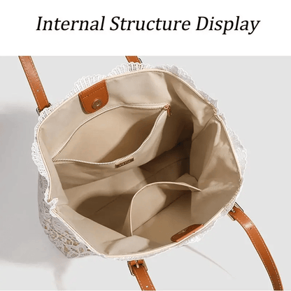 Vintage Lace Shoulder Bag – Elegant Crossbody Purse for Every Occasion 👜🤍