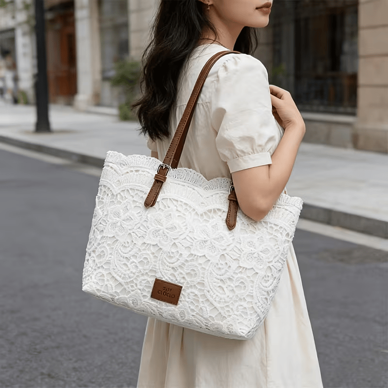 Vintage Lace Shoulder Bag – Elegant Crossbody Purse for Every Occasion 👜🤍