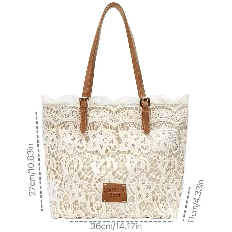 Vintage Lace Shoulder Bag – Elegant Crossbody Purse for Every Occasion 👜🤍