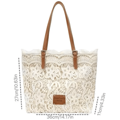 Vintage Lace Shoulder Bag – Elegant Crossbody Purse for Every Occasion 👜🤍