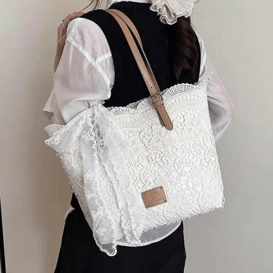 Vintage Lace Shoulder Bag – Elegant Crossbody Purse for Every Occasion 👜🤍