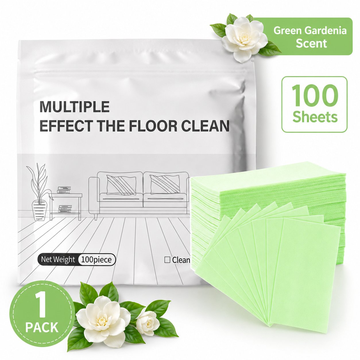 Heavy-Duty Multi-Surface Dissolvable Cleaning Sheets
